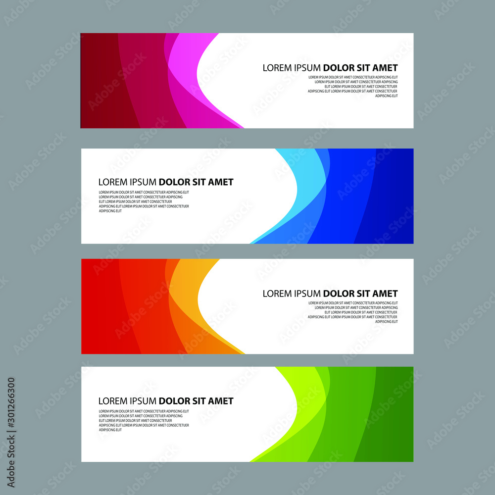 Fototapeta premium Vector Abstract design banner web template