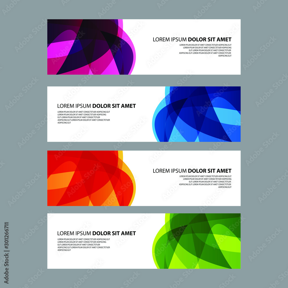 Fototapeta premium Vector Abstract design banner web template