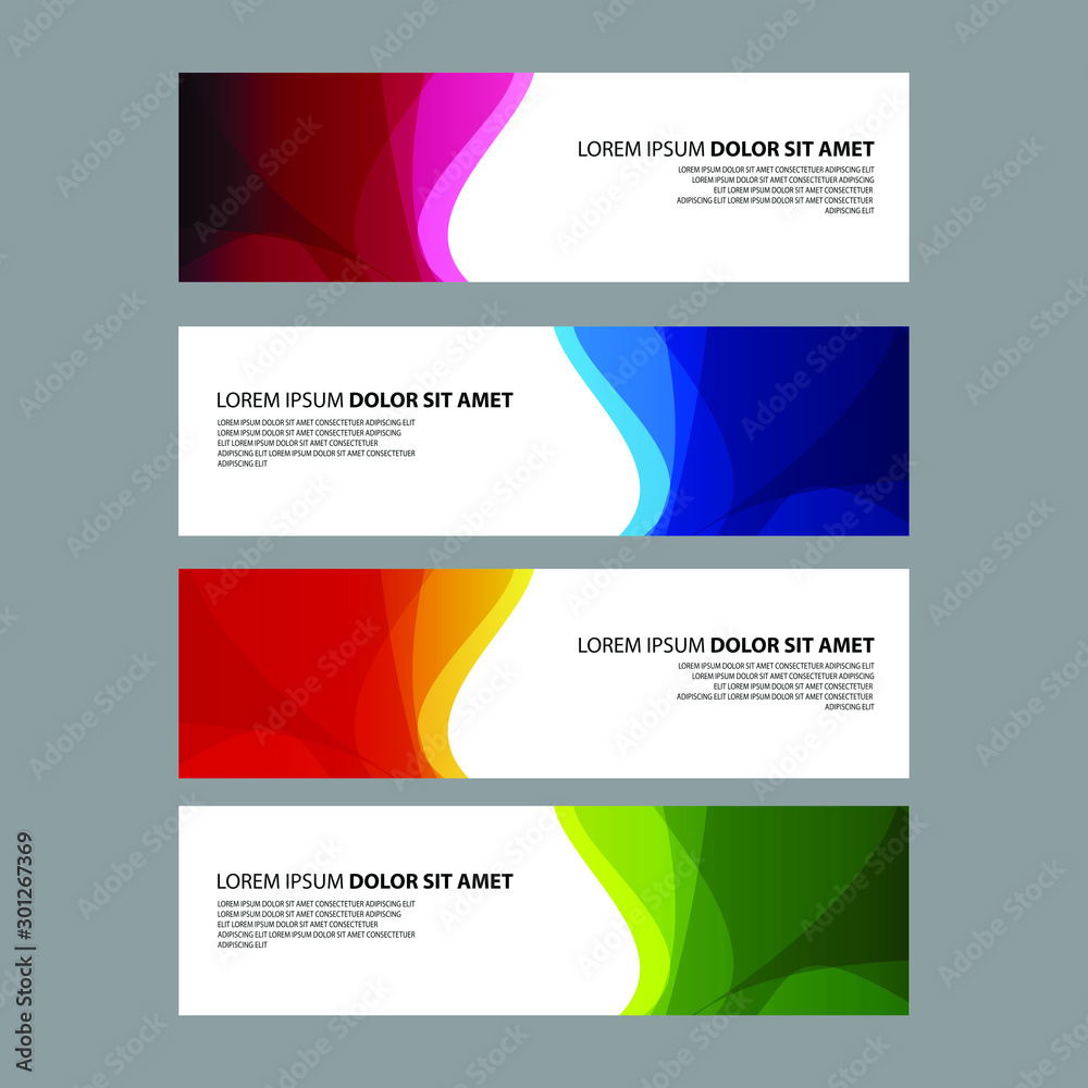 Fototapeta premium Vector Abstract design banner web template