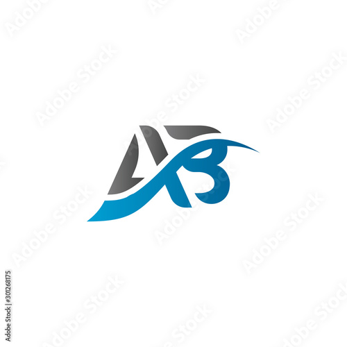Initial AB letter Logo. simple AB Logo vector Template. Abstract ab logo. ab logo template.