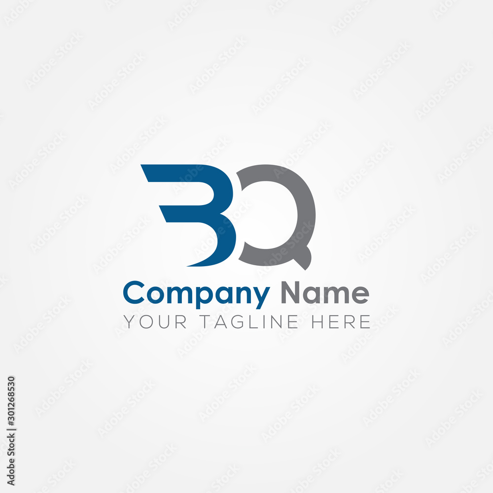 Initial BQ Letter logo vector template design. Simple Linked Letter BQ Logo design. Initial BQ Letter logo vector template design. Simple Linked Letter BQ Logo design.