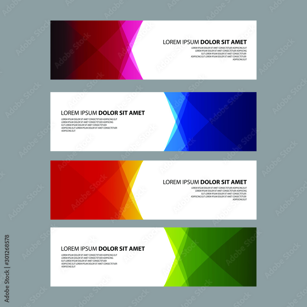 Vector Abstract design banner web template Vector Abstract design banner web template