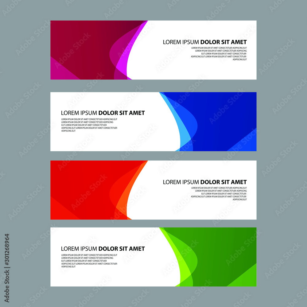 Fototapeta premium Vector Abstract design banner web template