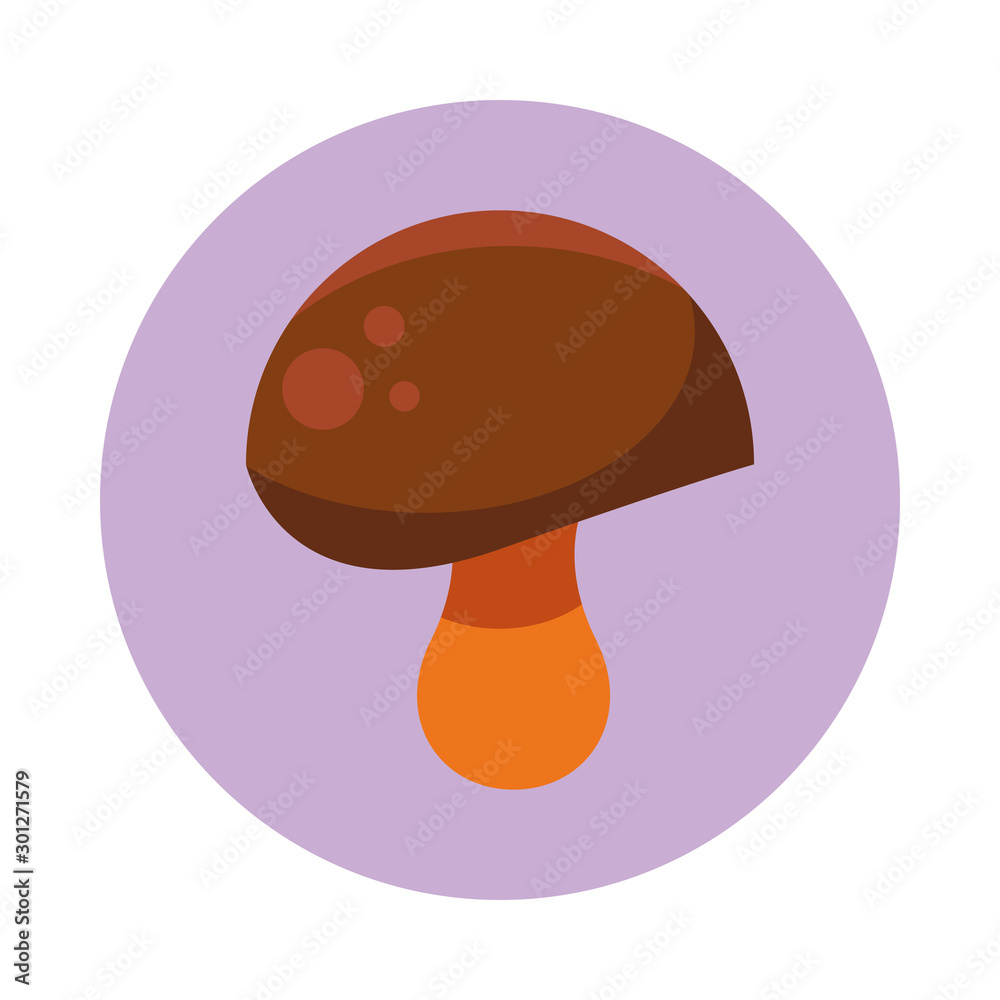fungus autumn nature isolated icon fungus autumn nature isolated icon