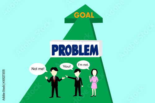 Obstacle before arrive to goal.