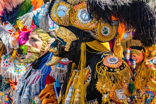 wooden carnival mask
