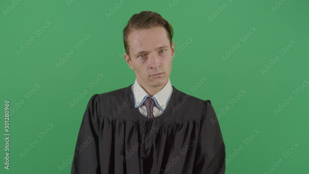 Crazy Adult Man Judge Doing Faces Crazy Adult Man Judge Doing Faces
