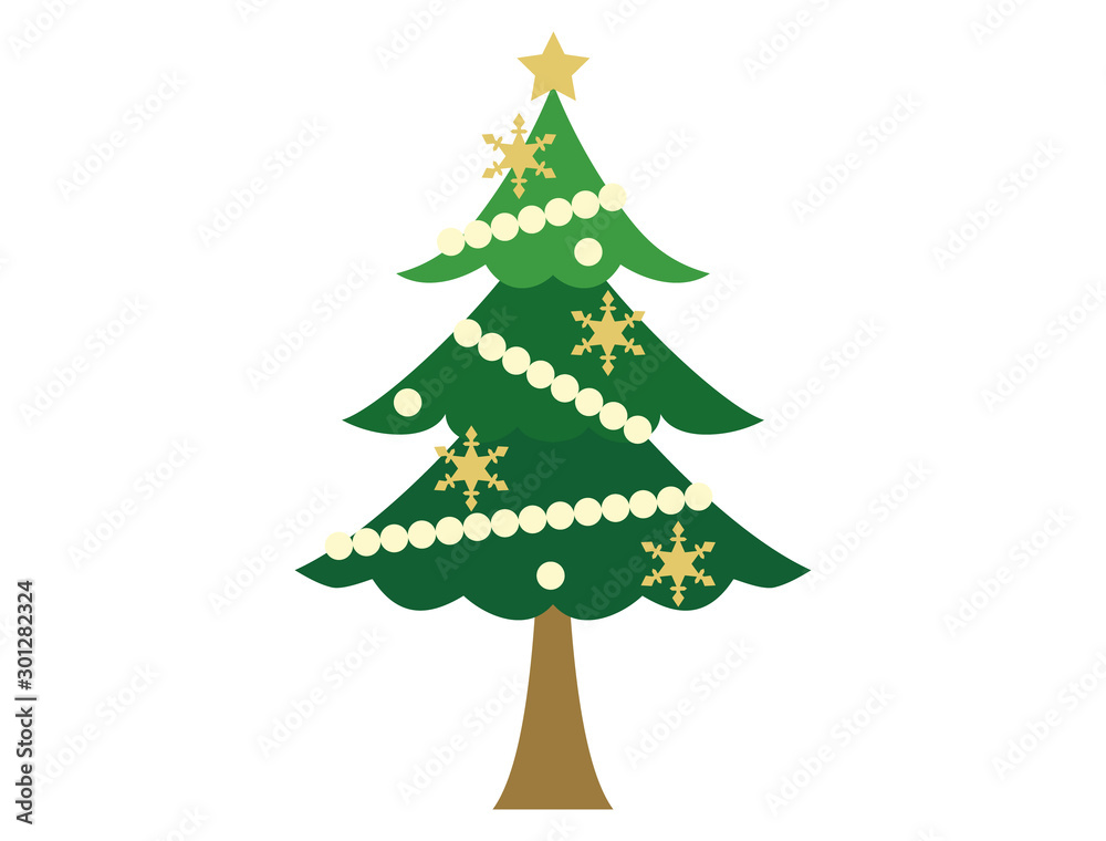 クリスマス素材16　クリスマスツリー