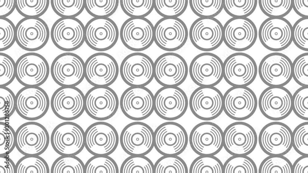 Graphic pattern in black and white with stroboscopic and hypnotic effect, while increasing in size and then reducing it, in 16: 9 video format Graphic pattern in black and white with stroboscopic and hypnotic effect, while increasing in size and then reducing it, in 16: 9 video format