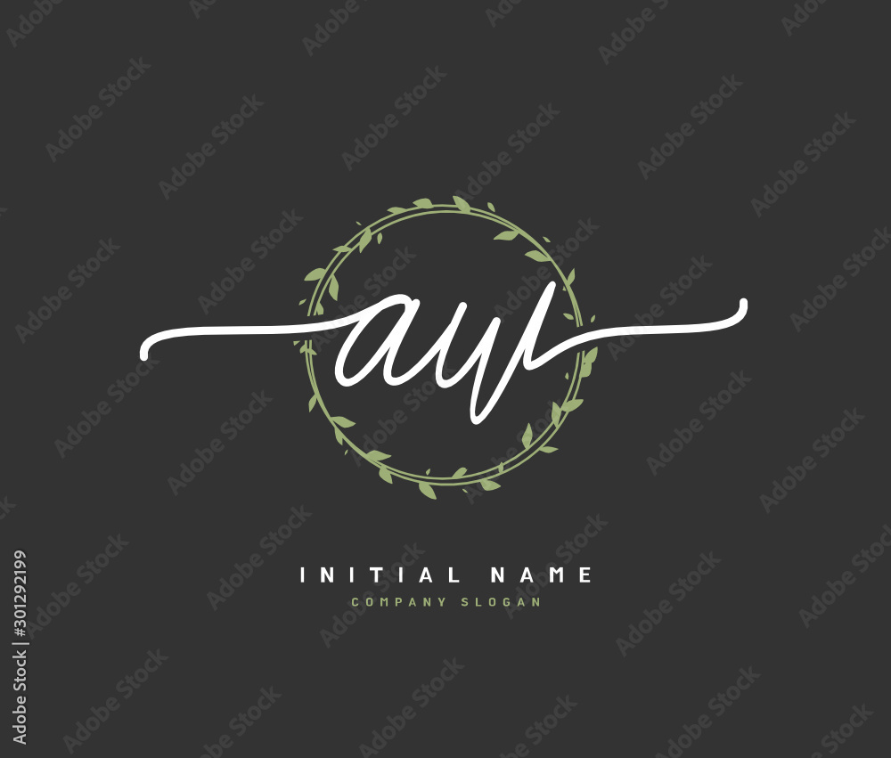 A W AW Beauty vector initial logo, handwriting logo of initial signature, wedding, fashion, jewerly, boutique, floral and botanical with creative template for any company or business. A W AW Beauty vector initial logo, handwriting logo of initial signature, wedding, fashion, jewerly, boutique, floral and botanical with creative template for any company or business.