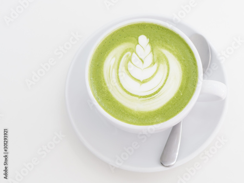 Hot Matcha green tea latte