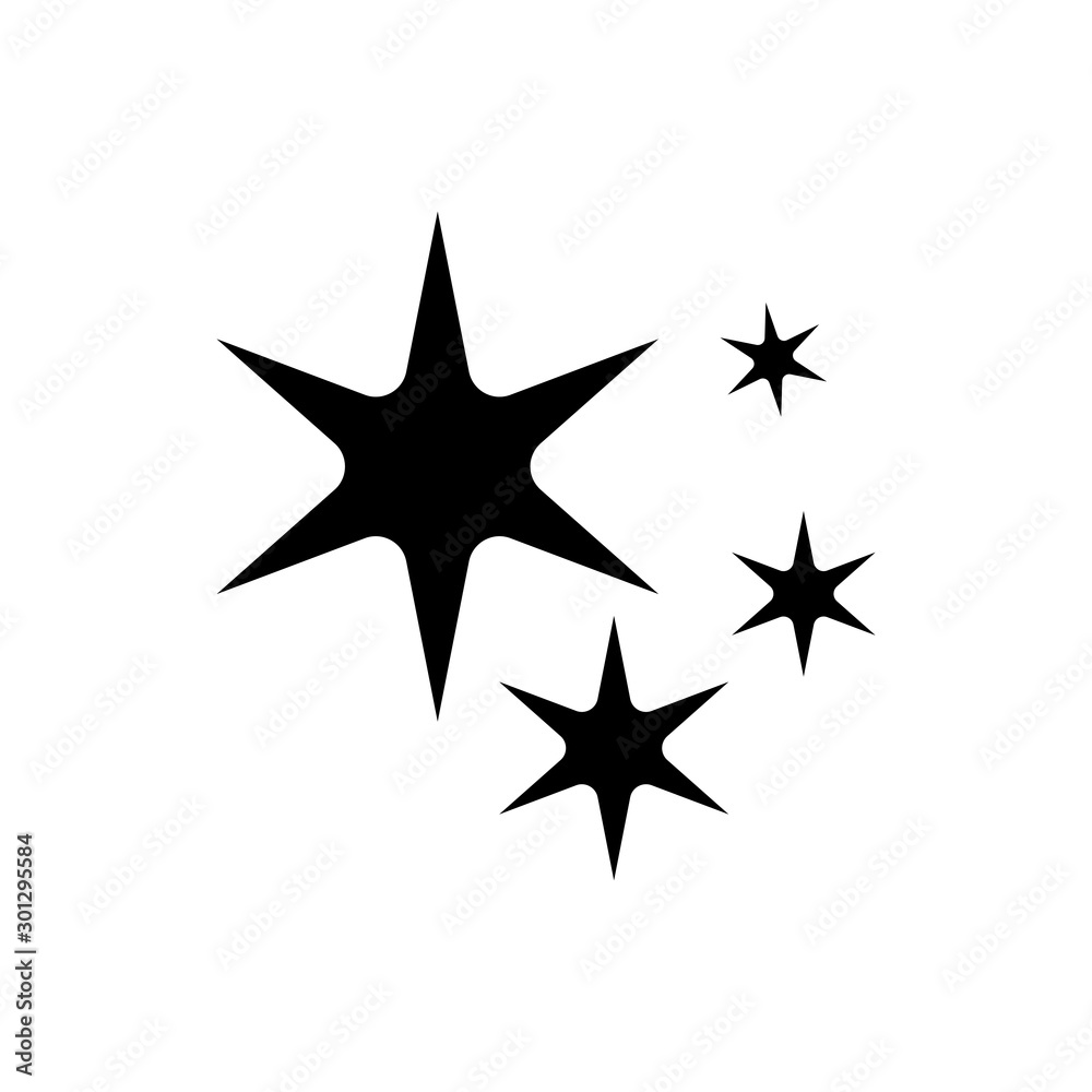 sparkle icon in trendy flat design sparkle icon in trendy flat design