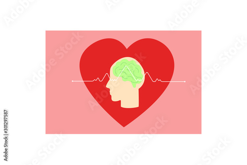 Mental health concept, healthcare and medical vector