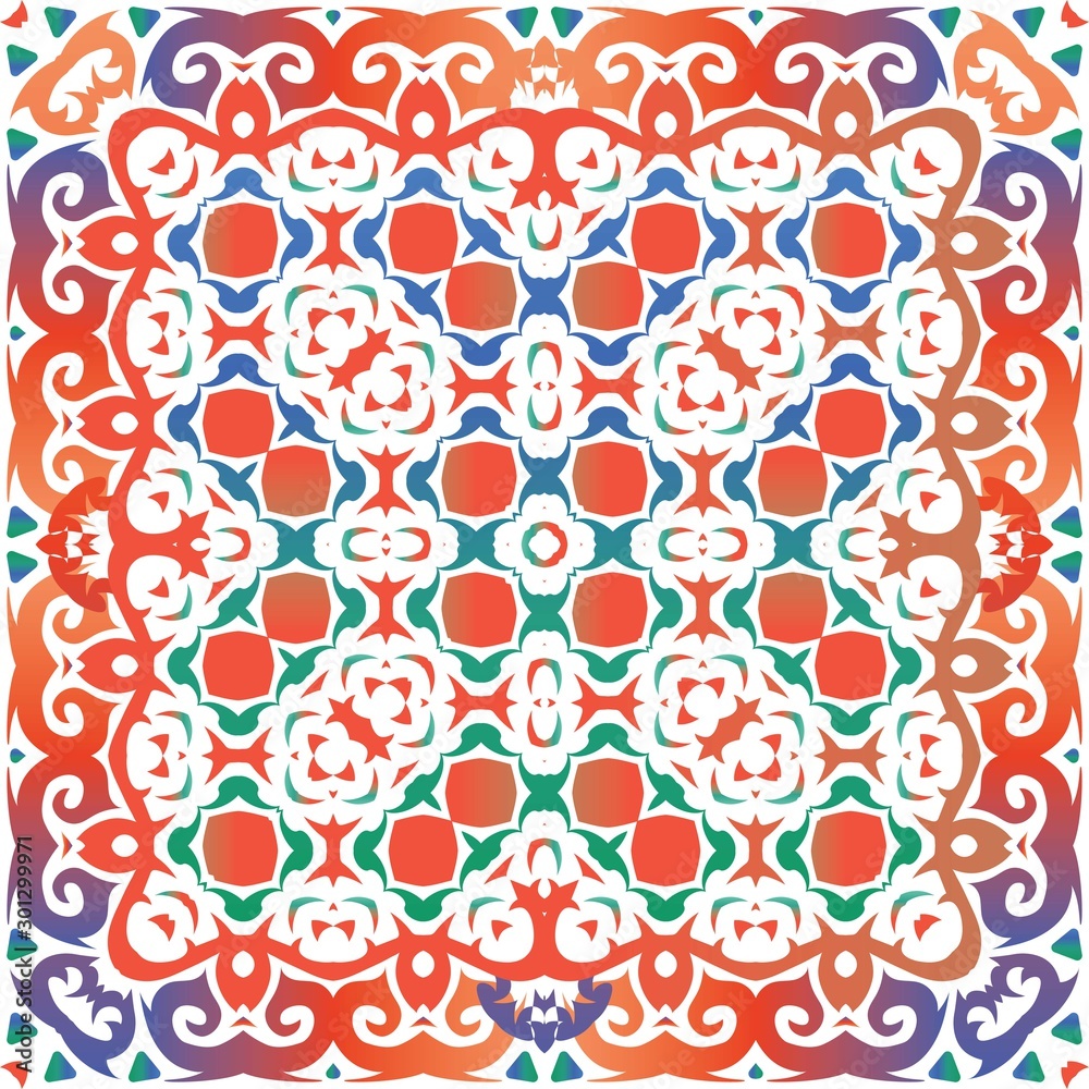 Decorative color ceramic talavera tiles.