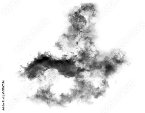 white cloud Isolated on white background,Smoke Textured,brush effect