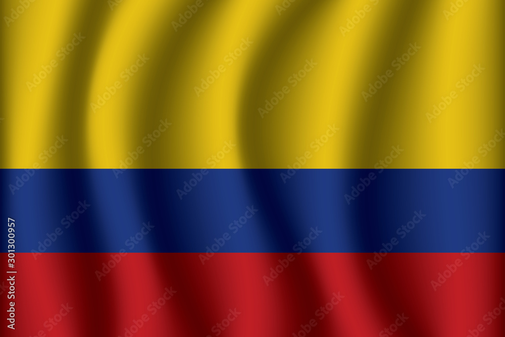 Flag of Colombia. Colombia Icon vector illustration eps10.