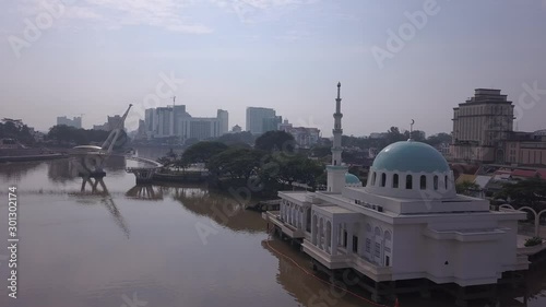 Kuching, Sarawak / Malaysia - November 8 2019: The buildings, landmarks and scenery of Kuching city, capital of Sarawak, Borneo island. Showing the famous landmarks in the Kuching city  photo