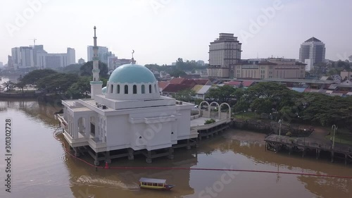 Kuching, Sarawak / Malaysia - November 8 2019: The buildings, landmarks and scenery of Kuching city, capital of Sarawak, Borneo island. Showing the famous landmarks in the Kuching city  photo