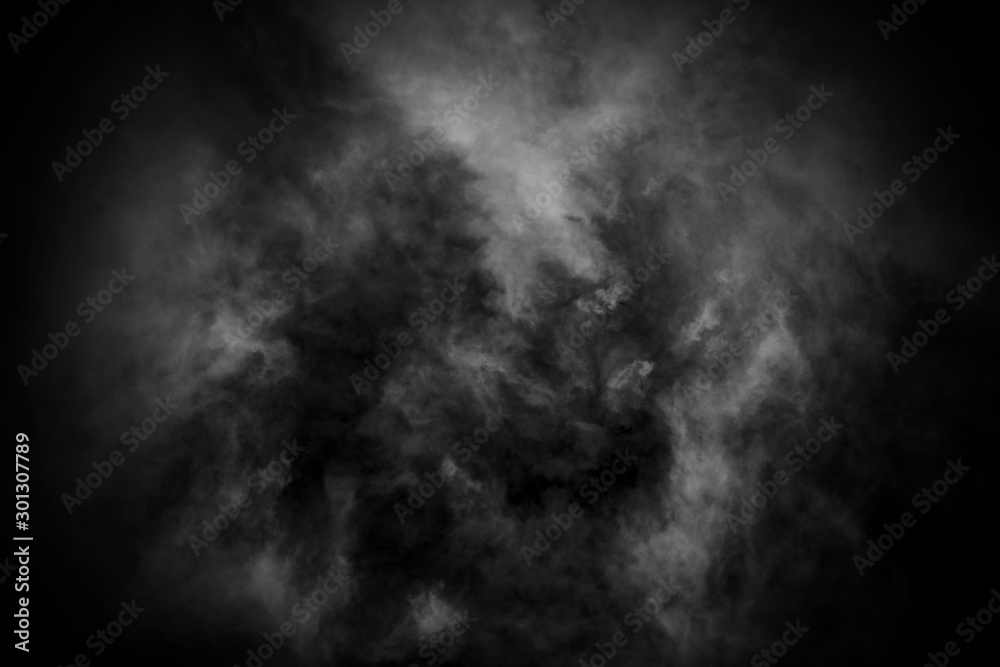 Fototapeta premium white cloud and black sky textured background