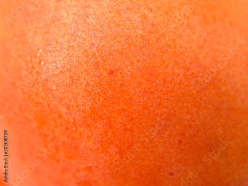 Apricot fruit skin close up view
