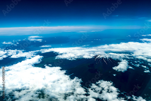 Flying over Mt Fuji