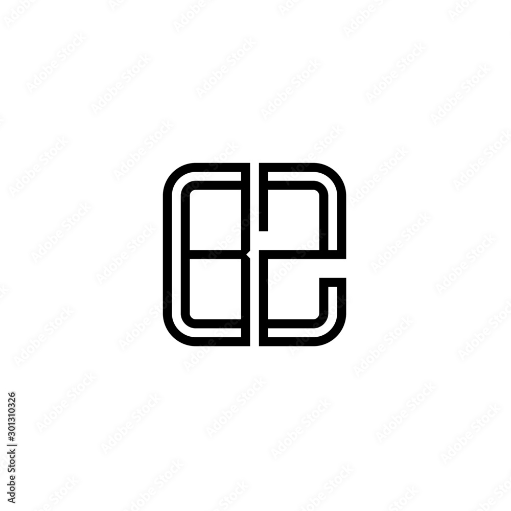 Letter BZ logo icon design template elements Letter BZ logo icon design template elements