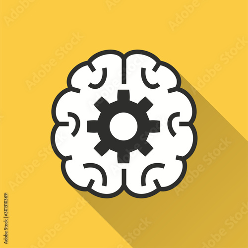 Deep learning icon for graphic and web design.