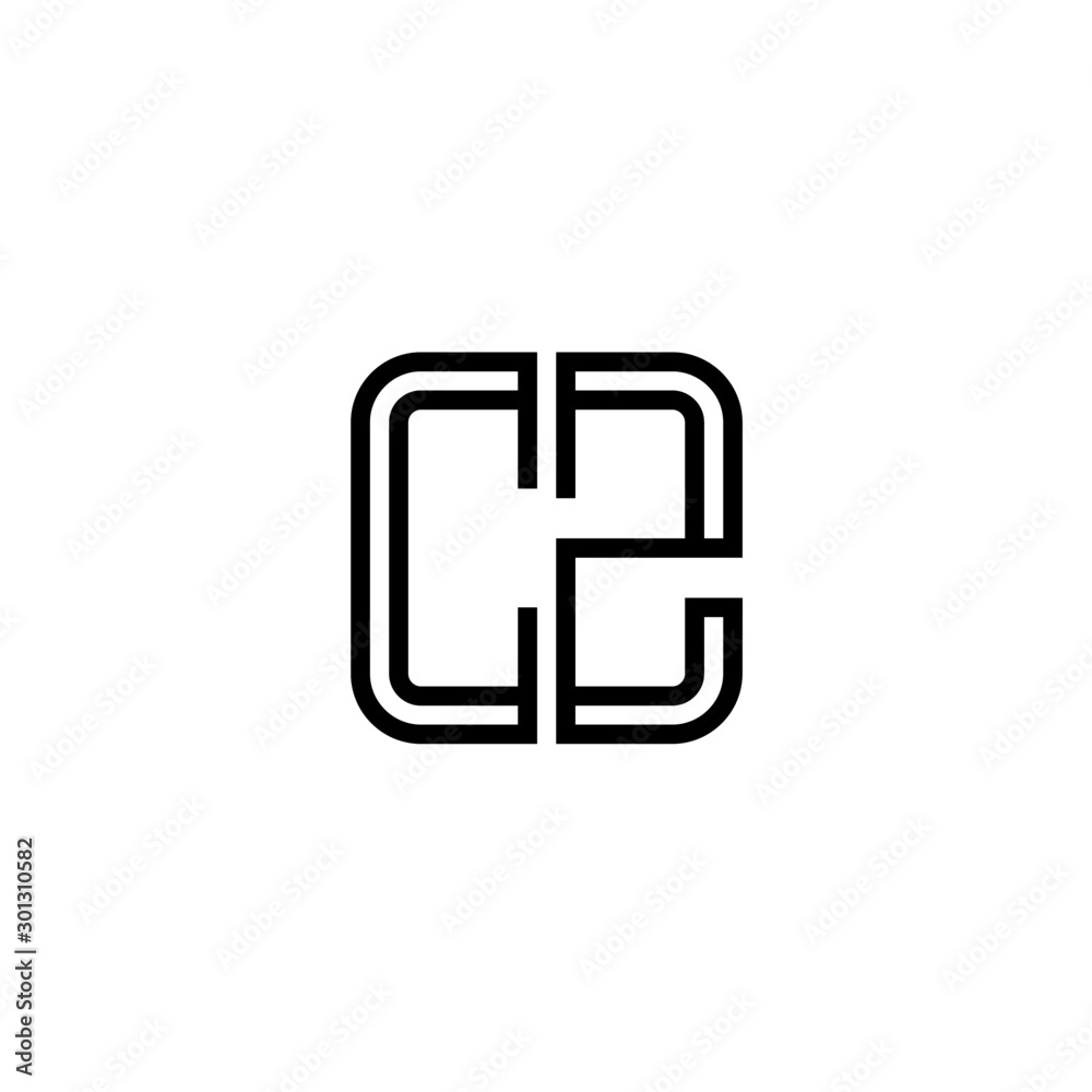 Letter CZ logo icon design template elements Letter CZ logo icon design template elements