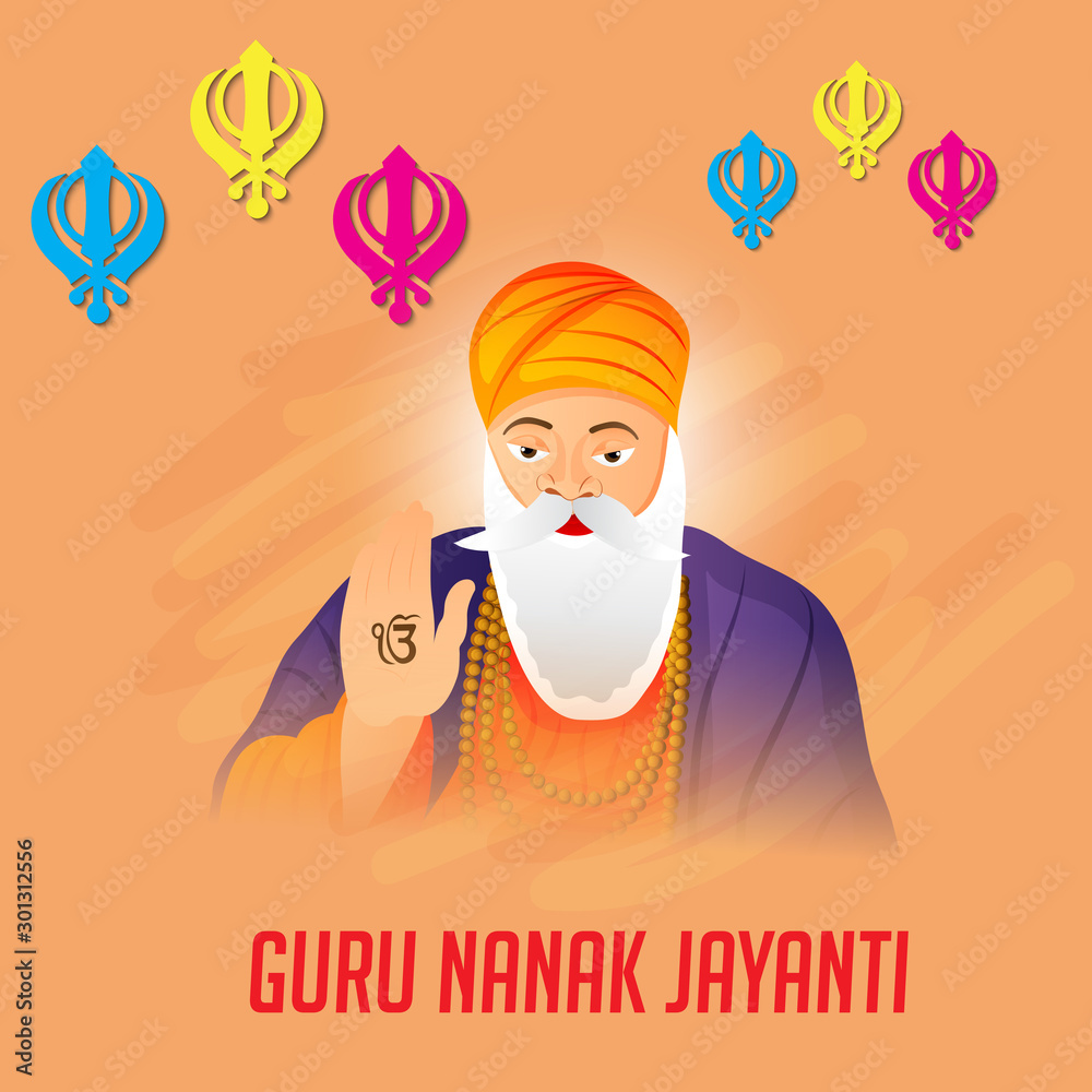 Guru Nanak Jayanti Stock Illustration | Adobe Stock