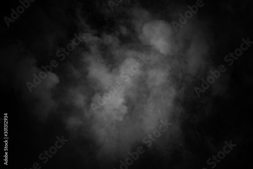 white cloud and black sky textured background