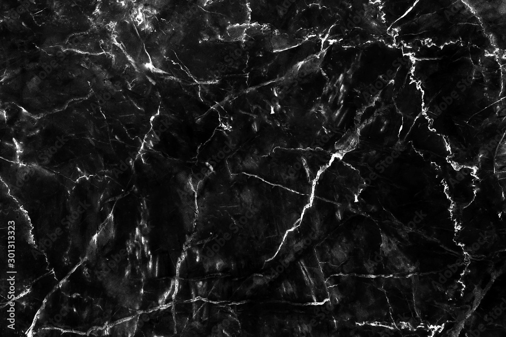 Black marble background texture natural stone pattern abstract for design art work. Marble with high resolution