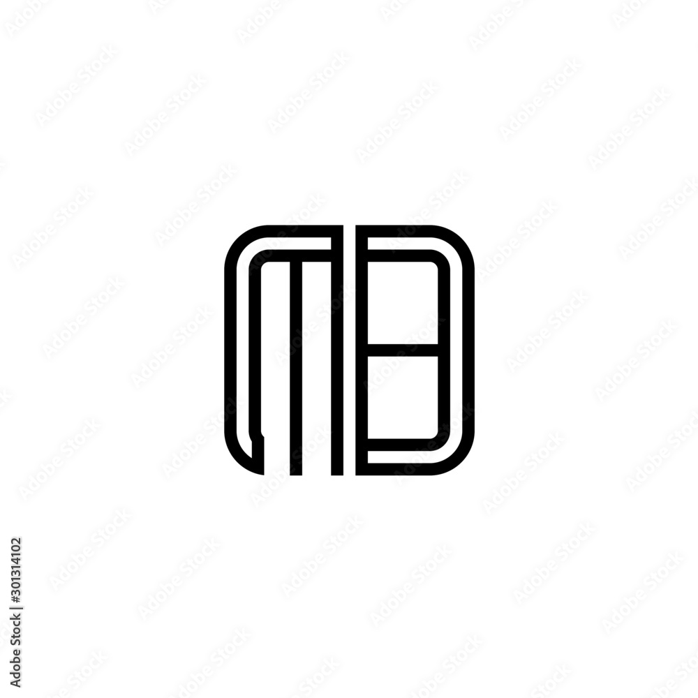 Letter MB logo icon design template elements Letter MB logo icon design template elements