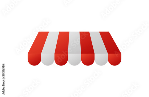 store facade parasol isolated icon vector illustration design