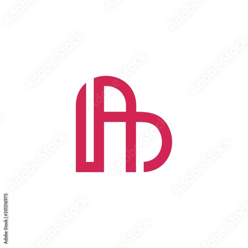 Letter Capital A Loved Creative Abstract Icon Logo Design Template Element Vector