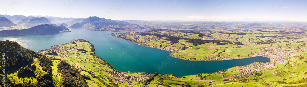 Lake Lucerne view from Rigi Mountain