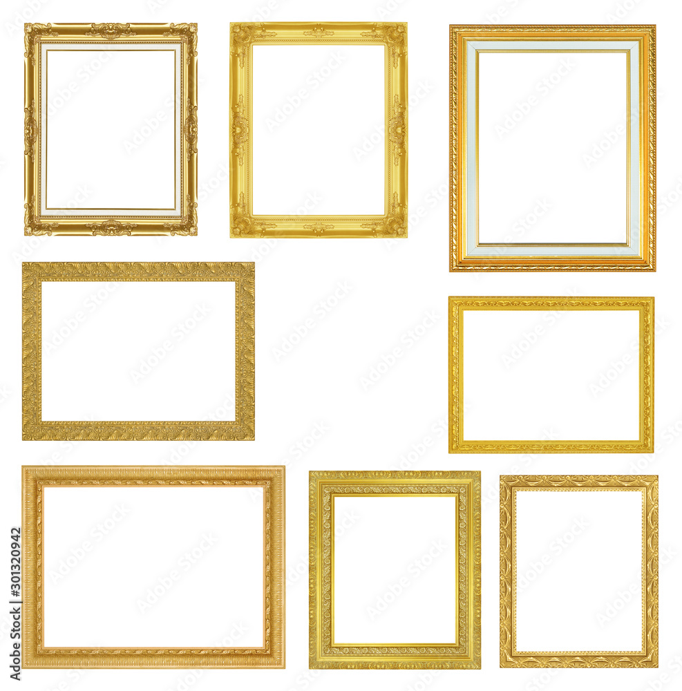 Antique frame isolated on white background Antique frame isolated on white background