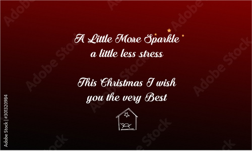 Christmas Quote, Winter X mas slogan, Inspirational text for invitation design