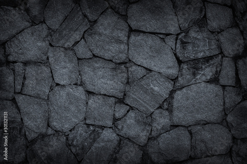 Tableau sur toile gray stone wall texture background