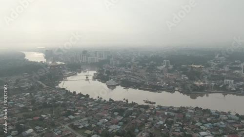  Kuching, Sarawak / Malaysia - November 8 2019: The buildings, landmarks and scenery of Kuching city, capital of Sarawak, Borneo island. Showing the famous landmarks in the Kuching city photo