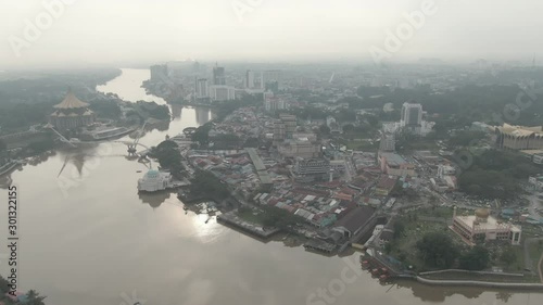  Kuching, Sarawak / Malaysia - November 8 2019: The buildings, landmarks and scenery of Kuching city, capital of Sarawak, Borneo island. Showing the famous landmarks in the Kuching city photo