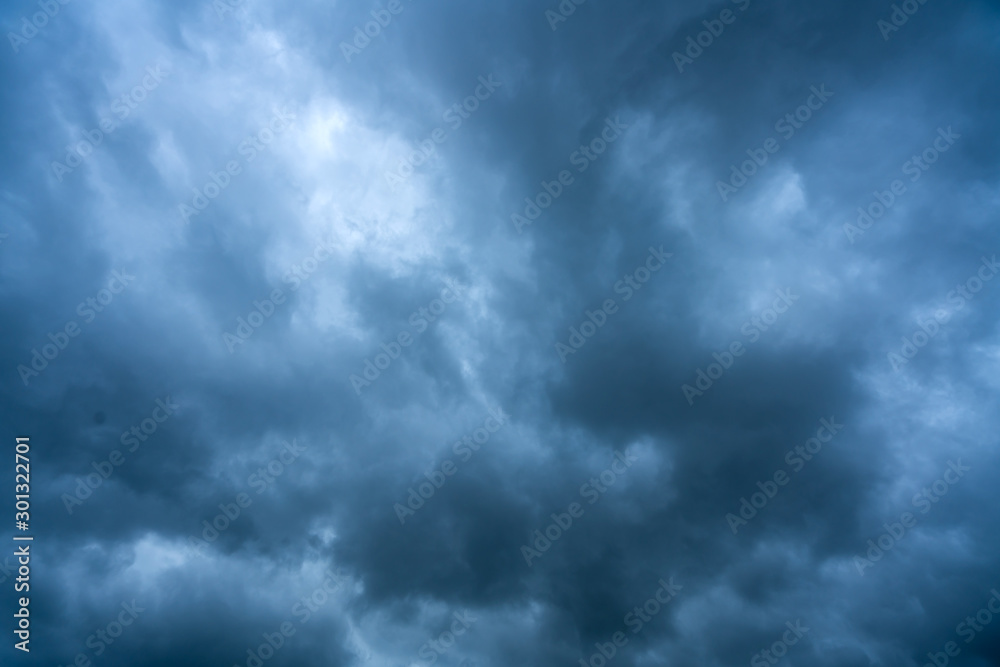 Dark thunderstorm clouds