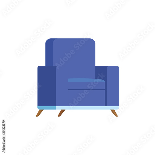 furniture comfortable sofa isolated icon vector illustration design