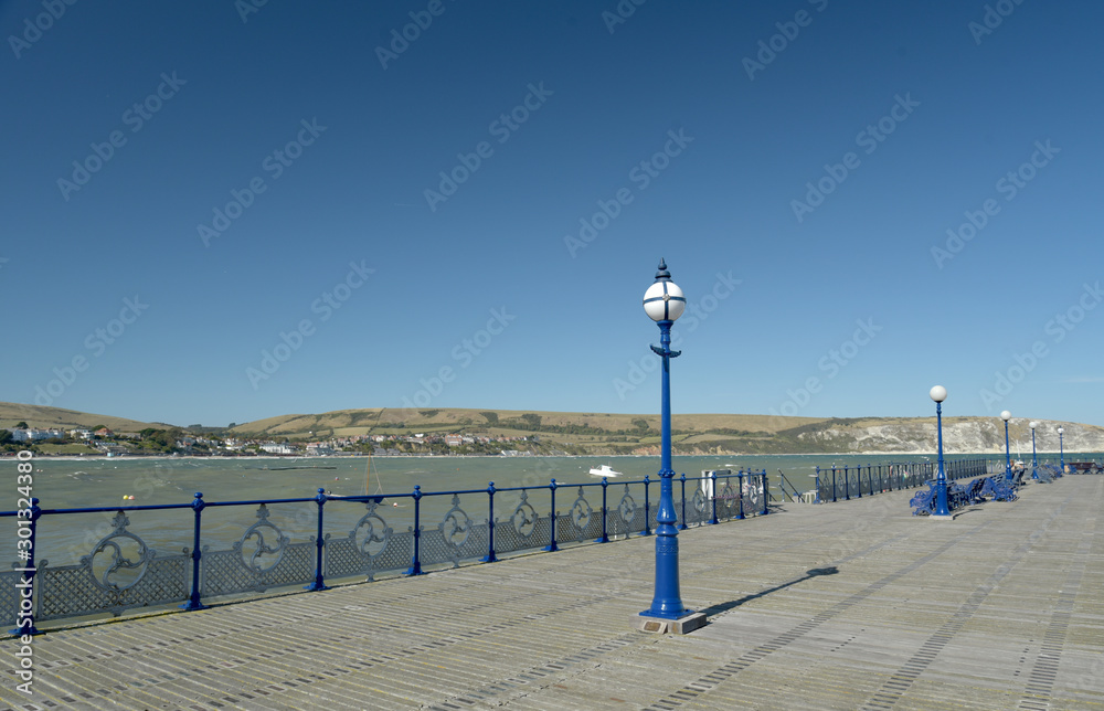 The pier at Swanage on the Dorset coast in Southern England