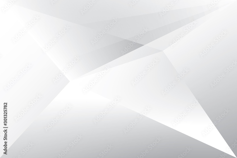 Fototapeta premium Abstract geometric white and gray color background. Vector, illustration.