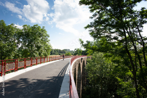 Radwanderweg im Ruhrgebiet bei Essen photo