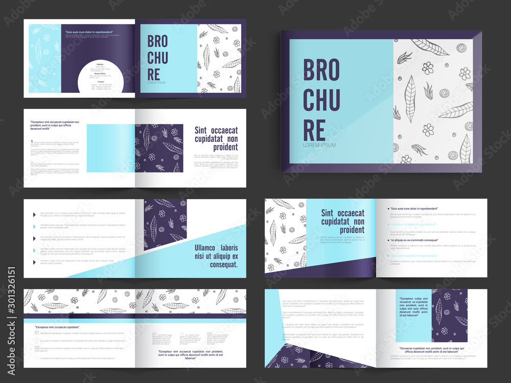 Complete Set of Twelve Pages Business Brochure.