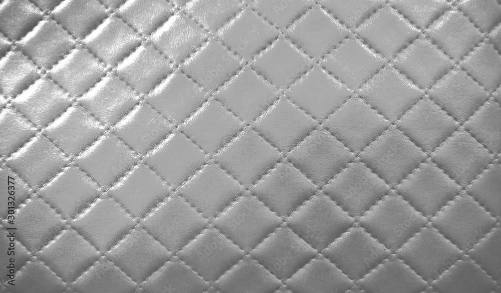 detail of leather background with square pattern, VIP silver leather  wallpaper, elegant silver leather texture, element pattern and background,  close up of vintage style leather Stock Photo | Adobe Stock