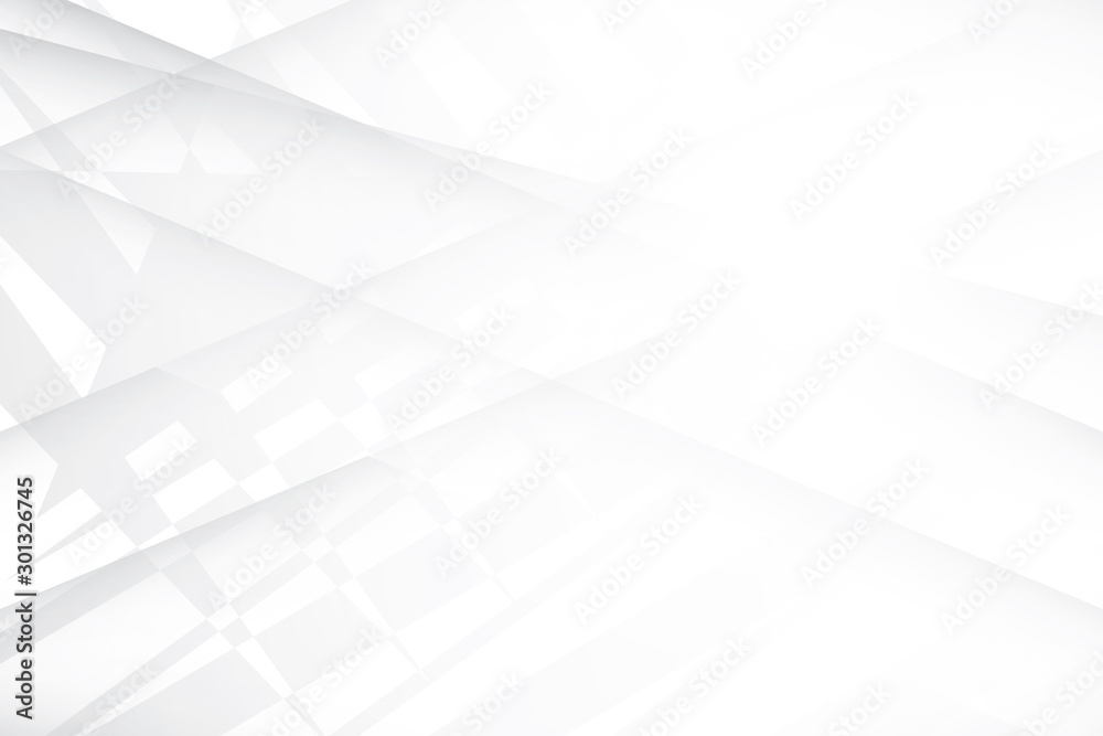 Fototapeta premium Abstract geometric white and gray color background. Vector, illustration.