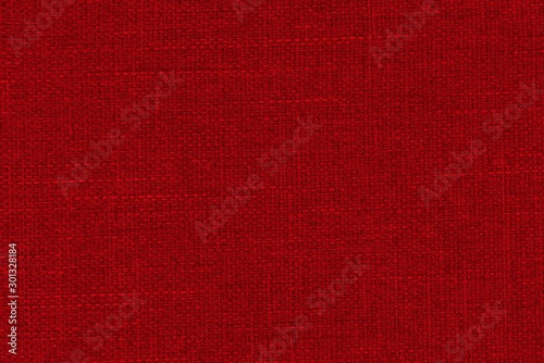 real organic red linen fabric texture background