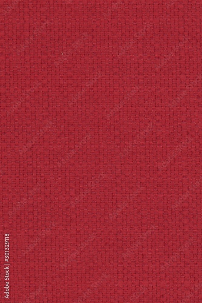 Fototapeta premium real organic red linen fabric texture background